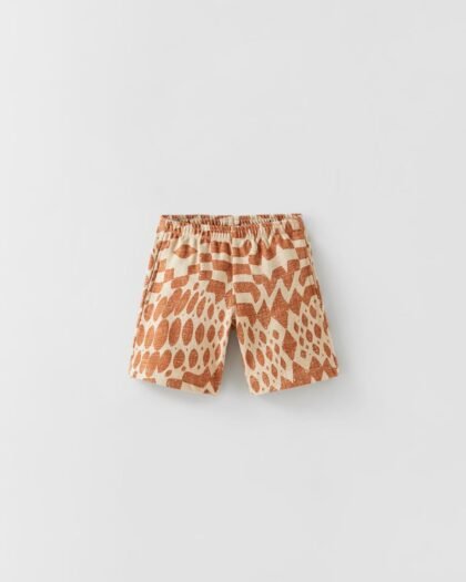 Long Printed Bermuda Shorts